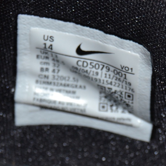 Nike PG 4 Men's Size 14 Black White Basketball Shoes Sneakers CD5079-001 - Picture 8 of 8